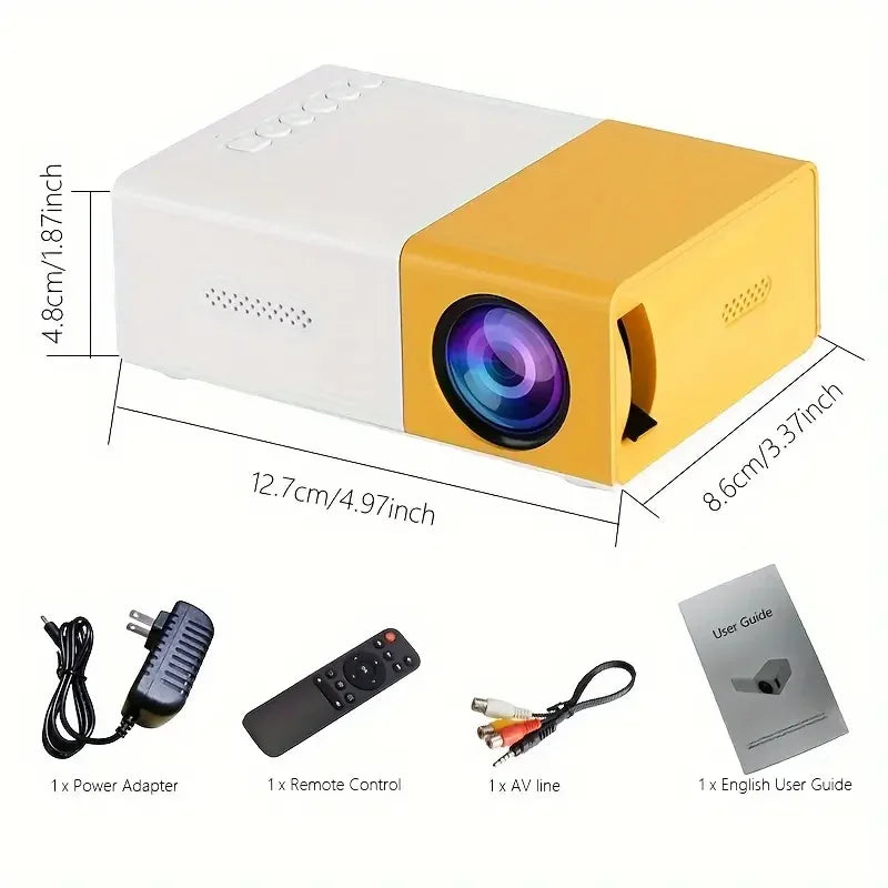 MiniCine 300: Proyector LED Portátil para Home Theatre y Outdoor 