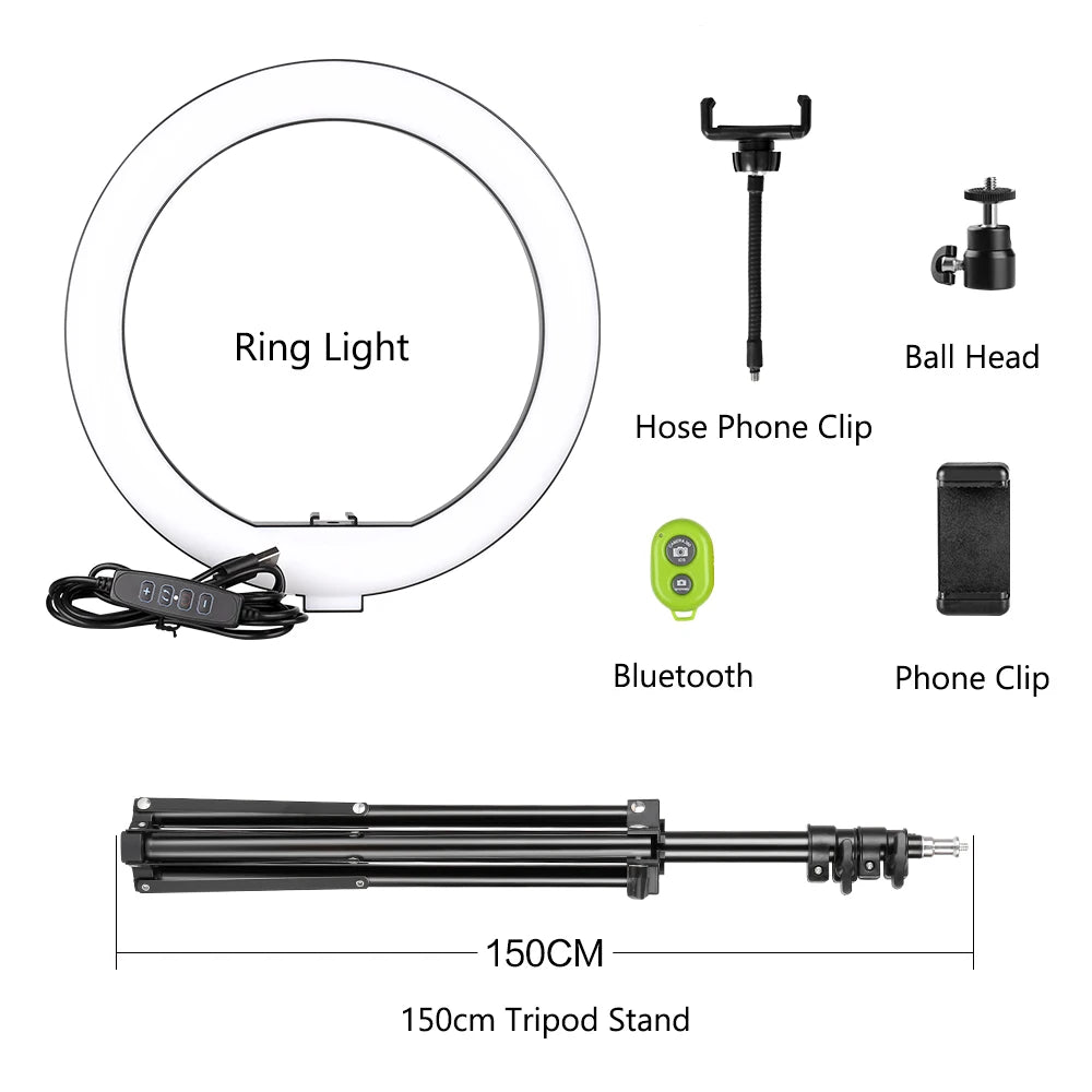 SH ProGlow 10 Zoll: LED-Ringlicht für Fotos und Videos 