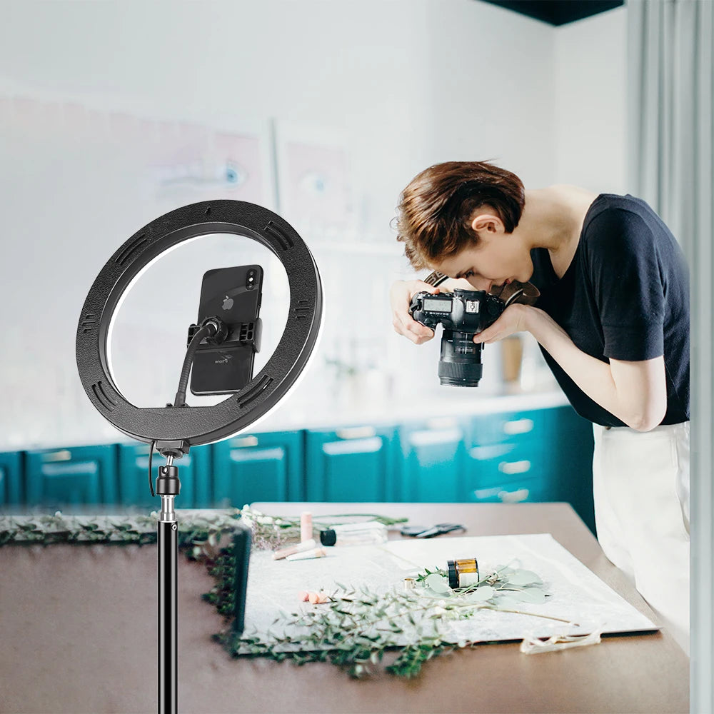 SH ProGlow 10”: Ring Light LED para Fotos e Vídeos