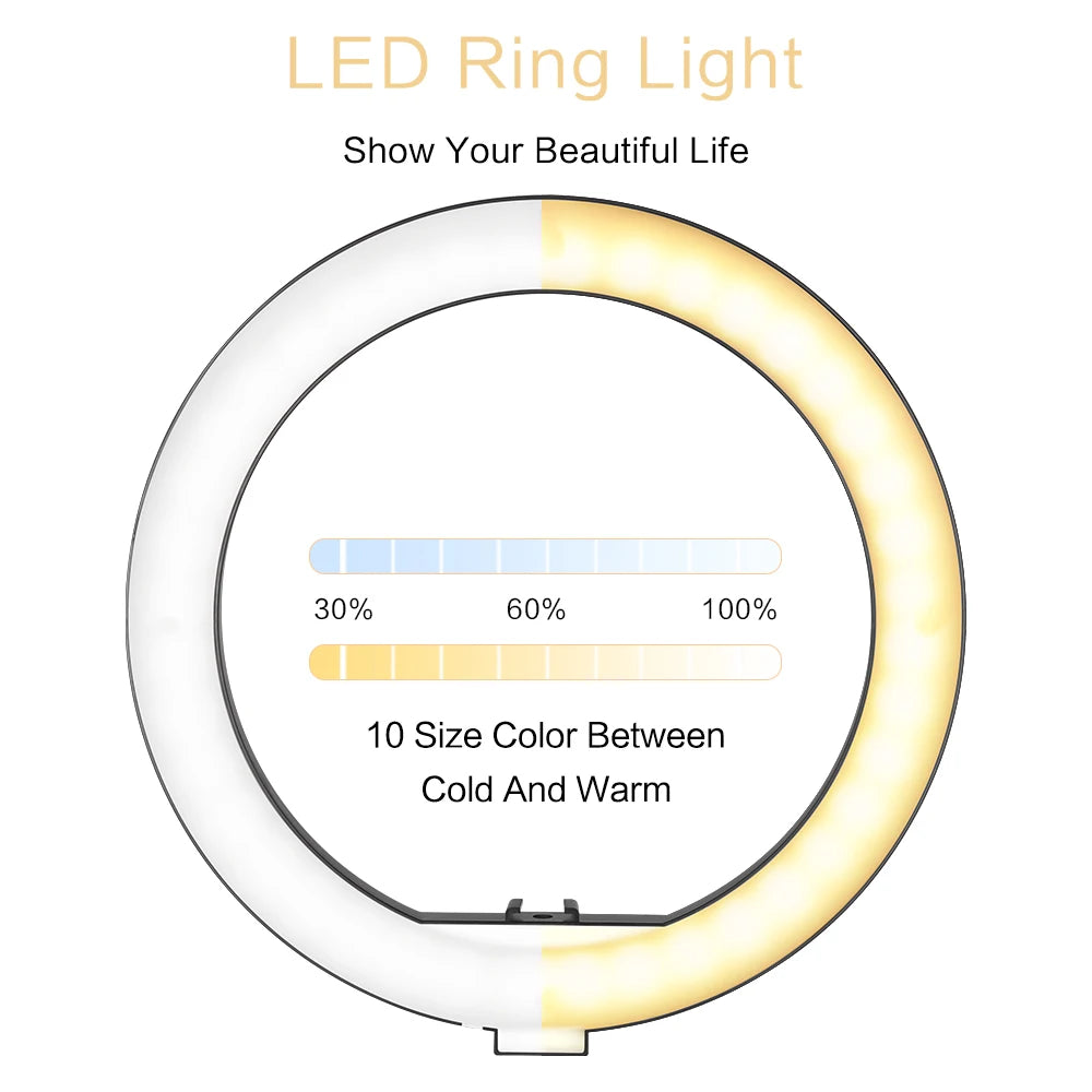 SH ProGlow 10”: Ring Light LED para Fotos e Vídeos