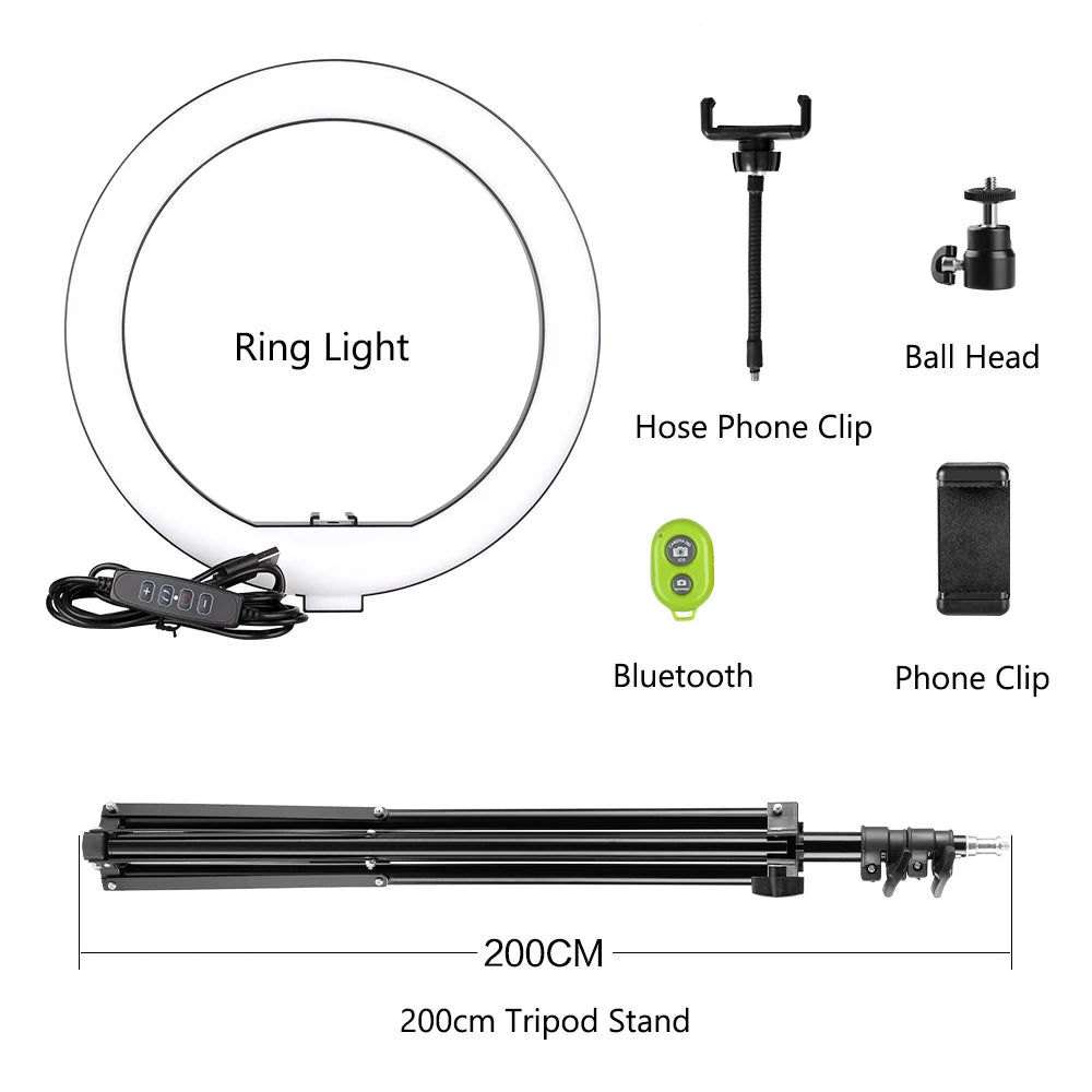 SH ProGlow 10 Zoll: LED-Ringlicht für Fotos und Videos 