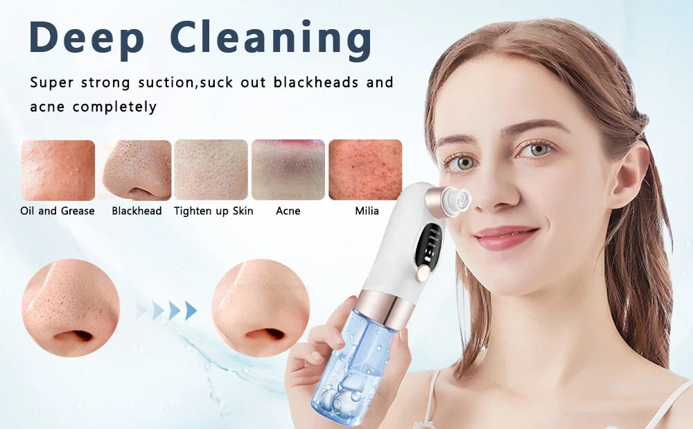 ClearSkin Pro: Removedor de Cravos Elétrico con Tecnología de Ciclo de Agua