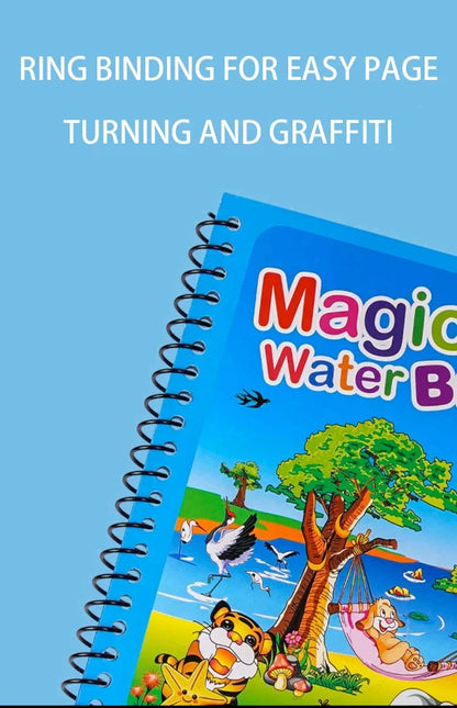 MagicDraw: Livro Mágico de Desenho com Caneta de Água Reutilizável