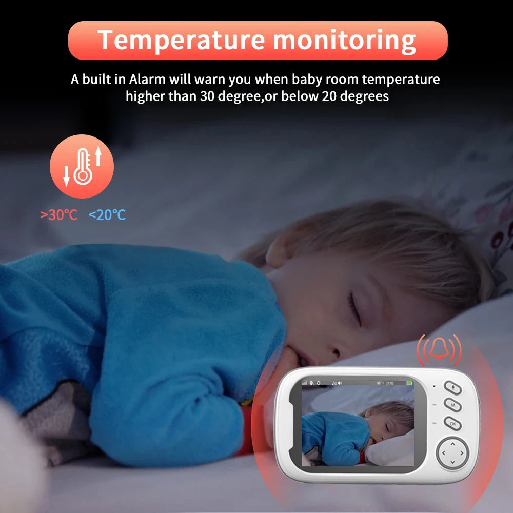 Cdycam BabyGuard: Monitor de Bebê Sem Fio com Visão Noturna e Áudio Bidirecional