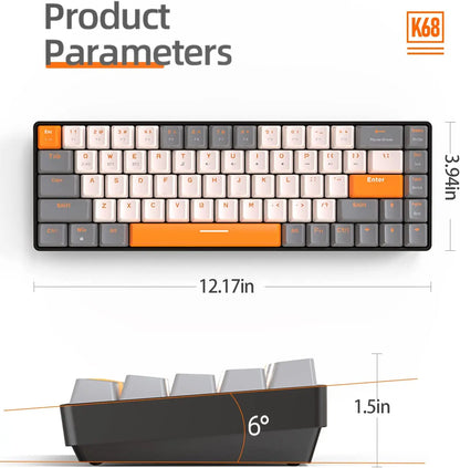 Teclado Mecânico Sem Fio