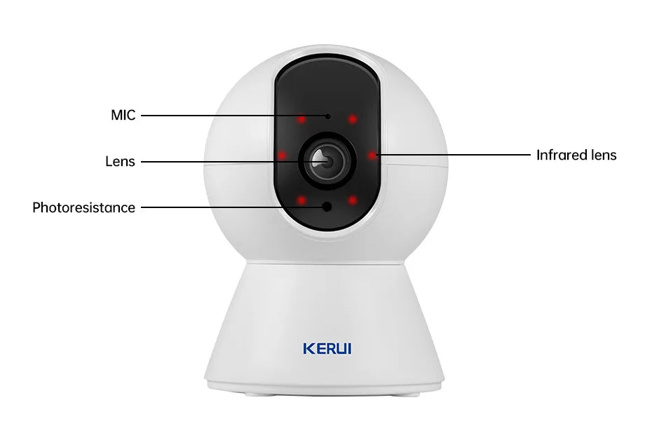 KERUI SmartEye 4K: Cámara de seguridad Wi-Fi con detección inteligente y transmisión automática 