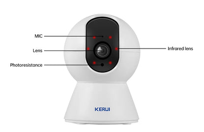 KERUI SmartEye 4K: Câmera de Segurança Wi-Fi com Detecção Inteligente e Rastreamento Automático