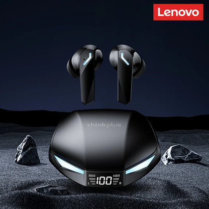 Lenovo GM2 ProMax: Fones Bluetooth 5.4 com Cancelamento de Ruído e Display LED