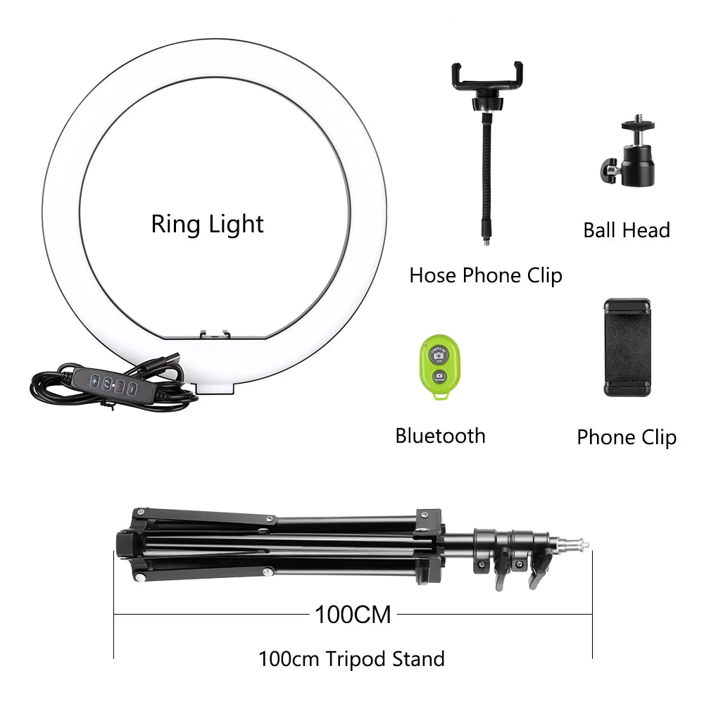 SH ProGlow 10”: Ring Light LED para Fotos e Vídeos