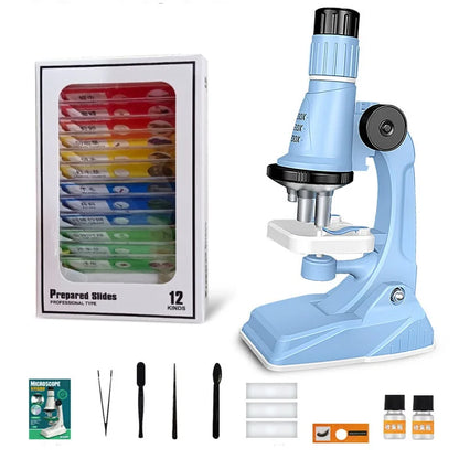 BioExplorer: Kit de Microscópio Educacional Infantil com LED e Vários Aumentos