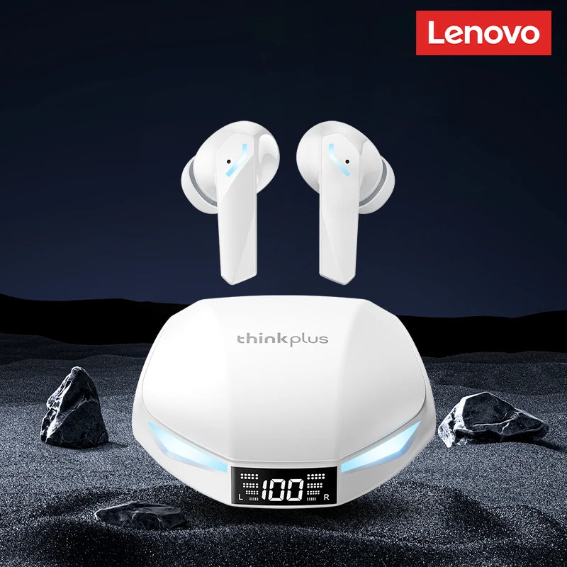 Lenovo GM2 ProMax: Fones Bluetooth 5.4 com Cancelamento de Ruído e Display LED