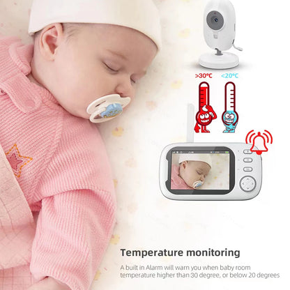 Cdycam BabyGuard: Monitor de Bebê Sem Fio com Visão Noturna e Áudio Bidirecional