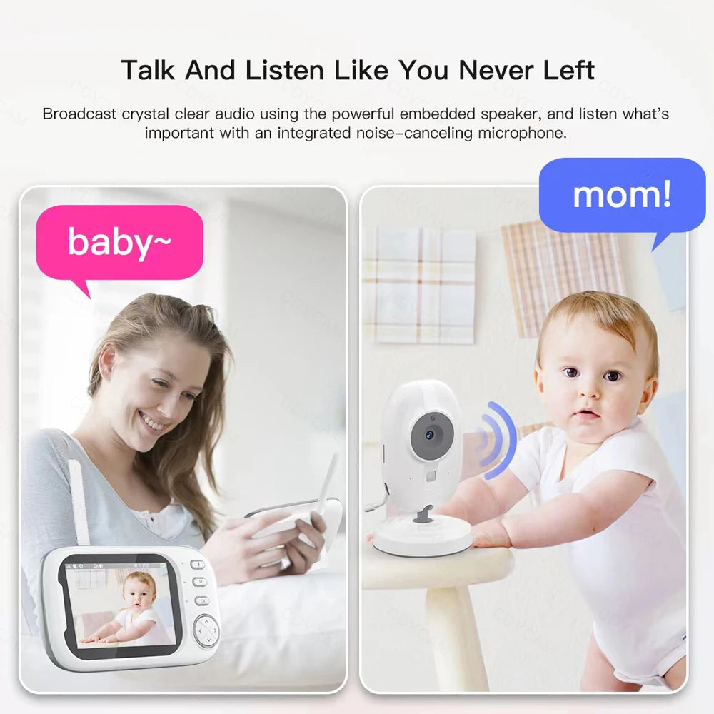 Cdycam BabyGuard: Monitor de Bebê Sem Fio com Visão Noturna e Áudio Bidirecional