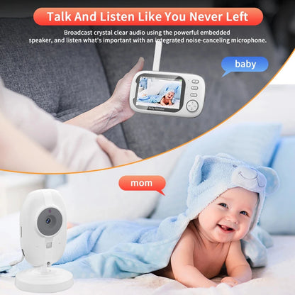 Cdycam BabyGuard: Monitor de Bebê Sem Fio com Visão Noturna e Áudio Bidirecional