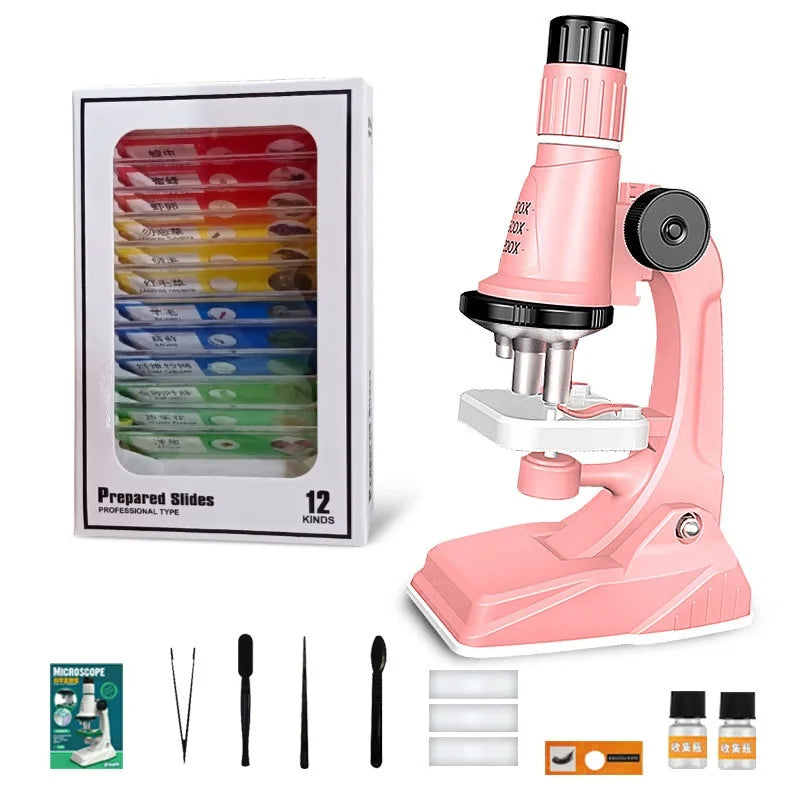 BioExplorer: Kit de Microscopio Educativo Infantil con LED y Varios Aumentos